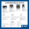 Compact® Toilet Paper Dispenser Stainless Steel Silver Coreless High Capacity Quad 1/Each