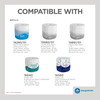 Toilet Paper Dispenser 5.73X13.58 IN Smoke Horizontal 2-Roll Side-by-Side Standard Roll 1/Each