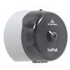 Sofpull® Toilet Paper Dispenser 7X8.75X9 IN PC Smoke Gray Centerpull Mini Single 1/Each