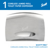 Scott® Pro Toilet Paper Dispenser 14.25X9.75X6 IN Stainless Coreless Jumbo (JRT) Premium 1/Each