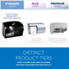 Scott® Essential Toilet Paper Dispenser 11X7.63X6 IN Wall Mount Black 2-Roll Coreless 1/Each