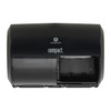 Compact® Toilet Paper Dispenser 6.75X10.12 IN Wall Mount Black 2-Roll Coreless Side-by-Side High Capacity 1/Each