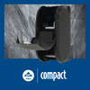 Compact® Toilet Paper Dispenser 5X5.375 IN Wall Mount Black 2-Roll Coreless Vertical High Capacity 1/Each