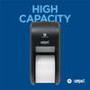 Compact® Toilet Paper Dispenser 5X5.375 IN Wall Mount Black 2-Roll Coreless Vertical High Capacity 1/Each