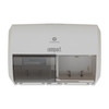 Compact® Toilet Paper Dispenser 6.75X10.12 IN Wall Mount White 2-Roll Coreless Side-by-Side High Capacity 1/Each