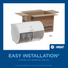 Compact® Toilet Paper Dispenser 6.75X10.12 IN Wall Mount White 2-Roll Coreless Side-by-Side High Capacity 1/Each