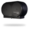 Transcend® Toilet Paper Dispenser 19.5X11 IN High-Impact Styrene Matte Black 2-Roll Jumbo (JRT) 4/Case