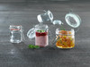 Jar Mini 2.8 IN Glass Clear Green Seal Reusable Freezer Safe 12 Count/Pack 2 Packs/Case 24 Count/Case