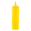 Bottle 12 OZ 2X8.5 IN LDPE Yellow Wide Mouth Dishwasher Safe Squeeze 1/Each