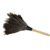 Feather Duster 14 IN Brown Gray With Handle Reusable 1/Each