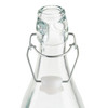 Bottle & Lid Combo 34 OZ 12.5X3.25X3.25 IN Glass Clear Square Swing Top Dishwasher Safe 1/Each