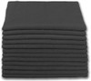 Cleaning Cloth 16X16 IN Microfiber Black 300 GSM 12/Pack