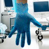Safety Zone® Gloves Large (LG) Blue Vinyl Powder-Free 100 Count/Pack 10 Packs/Case 1000 Count/Case