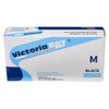 Victoria Bay General Purpose Gloves Medium (MED) Black 2.5MIL Vitrile Disposable Powder-Free 100 Count/Pack 10 Packs/Case