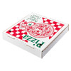 Victoria Bay Pizza Box 12X12X2 IN Corrugated Cardboard White Printed Square B-Flute 50/Bundle