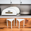 Pizza Saver & Box Stack PP White Triangle 1000/Case