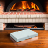 Pizza Box 18X12X1.63 IN Corrugated Cardboard White Kraft Plain Rectangle B-Flute 50/Bundle