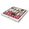 Victoria Bay Pizza Box 18X18X2 IN Corrugated Cardboard White Printed Square B-Flute 50/Bundle