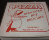 Pizza Box 12X12X2 IN Clay-Coated Paperboard White Red Stock Print 100/Bundle