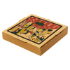 Victoria Bay Pizza Box 8X8X2 IN Corrugated Cardboard Kraft Printed Square B-Flute 50/Bundle