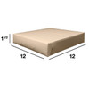 Pizza Box 12X12X1.5 IN Chipboard White Plain 100/Case