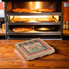 Pizza Box 14X14X2 IN Corrugated Cardboard Kraft Stock Print Fluted B-Flute 50/Bundle