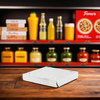 Pizza Box 10X10X1.5 IN White Corner Lock 100/Bundle