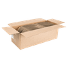 Pizza Slice Container 9.5X9X1.625 IN Kraft With Window 220/Case