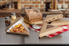 Pizza Slice Container 9.5X9X1.625 IN Kraft 220/Case