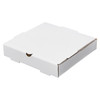 Victoria Bay Pizza Box 10X10X2 IN Corrugated Cardboard White Plain Square B-Flute 50/Bundle