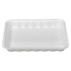 4P Meat Tray 6.75X9.25X1.31 IN Polystyrene Foam White Rectangle 500/Case