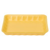 4P Meat Tray 6.75X9.25X1.31 IN 1 Compartment Polystyrene Foam Yellow Rectangle 500/Case