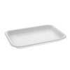 2 Supermarket Tray 8.2X5.7X0.91 IN Polystyrene Foam White Rectangle 500/Case