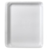 9L Meat Tray 11.75X9.75X0.5 IN 1 Compartment Polystyrene Foam White Rectangle 200/Bundle