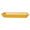 2 Meat Tray 5.75X8.25X1 IN 1 Compartment Polystyrene Foam Deep Yellow Rectangle 500/Case