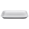 1S Meat Tray 5.25X5.25X0.5 IN Polystyrene Foam Shallow White Square Heavy 1000/Case