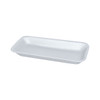 10P Meat Tray 5.5X10.75X1.18 IN Polystyrene Foam White Rectangle 500/Case