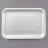 4 Meat Tray 7.25X9.25X1.25 IN Polystyrene Foam White Rectangle Heavy 500/Case