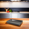 2 Meat Tray 5.75X8.25X1 IN Polystyrene Foam Deep Black Rectangle 500/Case