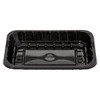 2 Meat Tray 6X8.4X1.1 IN RPET Black Rectangle 500/Case