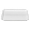 20S Meat Tray 6.31X8.63X0.63 IN 1 Compartment Polystyrene Foam White Rectangle 500/Case
