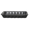 4P Meat Tray 6.75X9.25X1.31 IN Polystyrene Foam Black Rectangle 500/Bundle