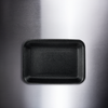 8D Meat Tray 8.5X10.63X1.34 IN Polystyrene Foam Deep Black Rectangle Heavy 400/Case