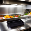 EZ-Tray 2D Meat Tray 8.25X5.25X1 IN APET Deep Black Rectangle Honeycomb 300/Case