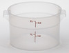 Food Storage Container 2 QT Translucent Round 12/Case