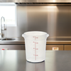 Food Storage Container 4 QT Translucent Round PP Freezer Safe 1/Each