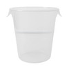 Food Storage Container 0.27X4.72X10.63 IN 8 QT Clear Round PP Food Safe 1/Each