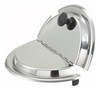 Cover Inset 11.75X11.75X2.38 IN 11 QT Stainless Steel With Hinged Lid Notched 1/Each