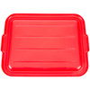 Traex® Food Storage Container Lid Red PE Polymer Recessed 6/Case
