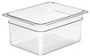Camwear® Food Storage Container 1/2 Size 1.5X6 IN Clear PC 1/Each